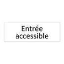 Entrée accessible