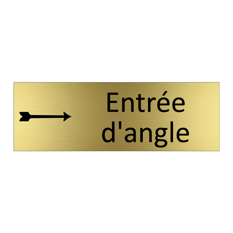 Entrée d'angle