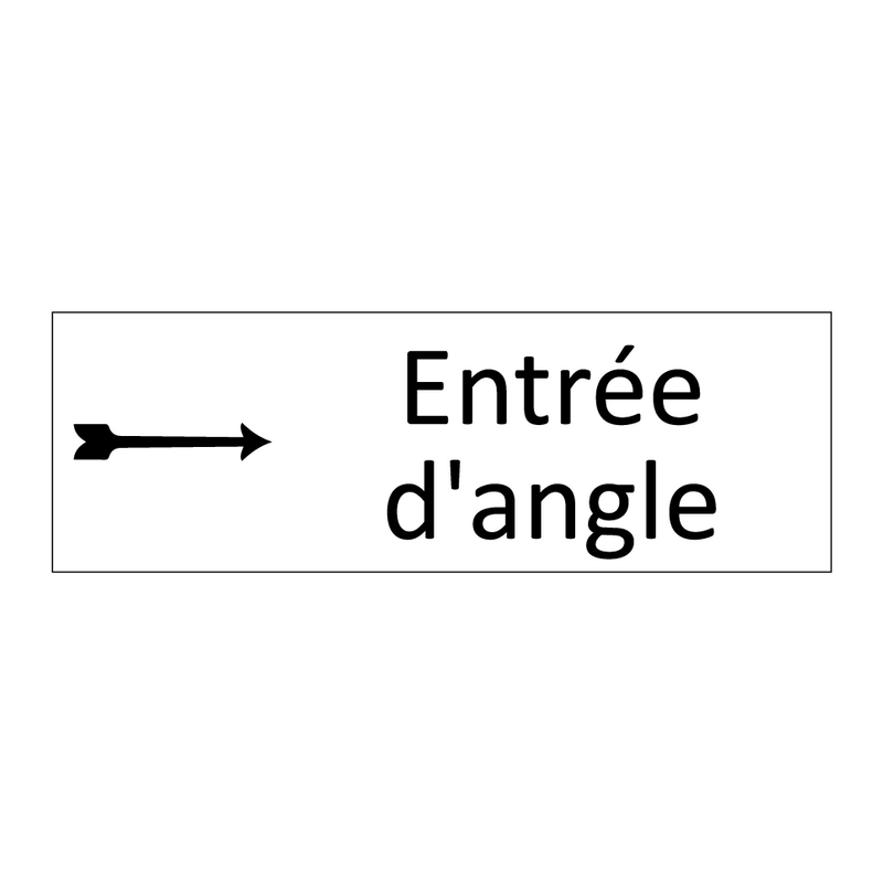 Entrée d'angle