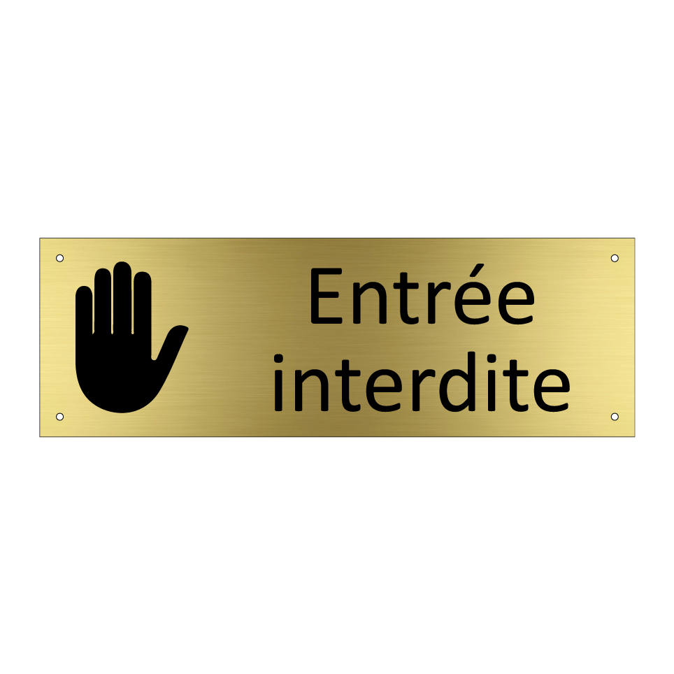 Entrée interdite