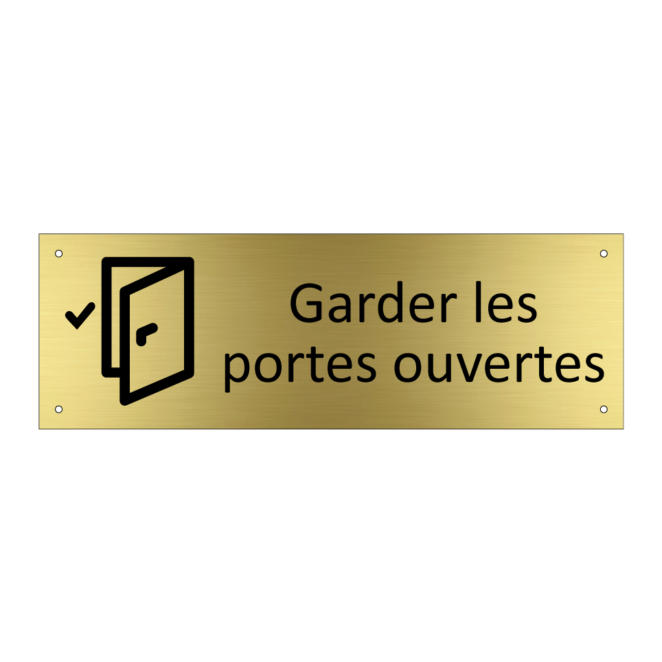 Garder les portes ouvertes
