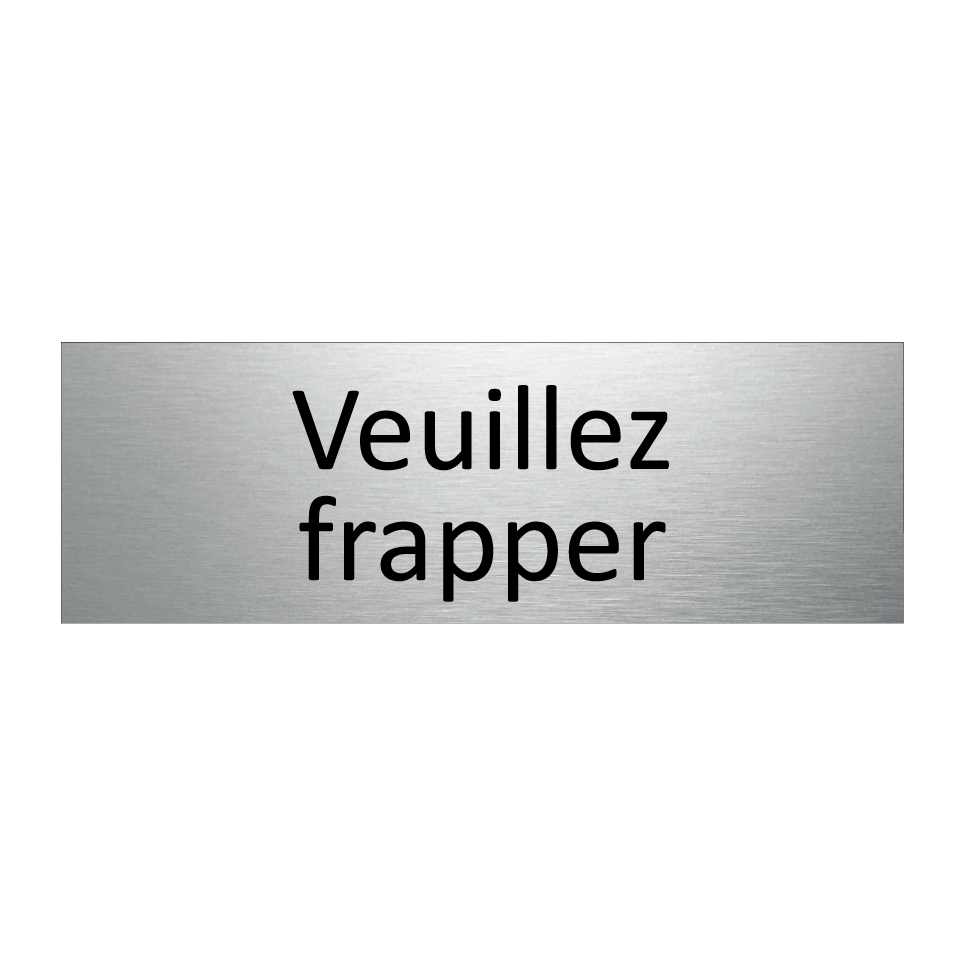 Veuillez frapper