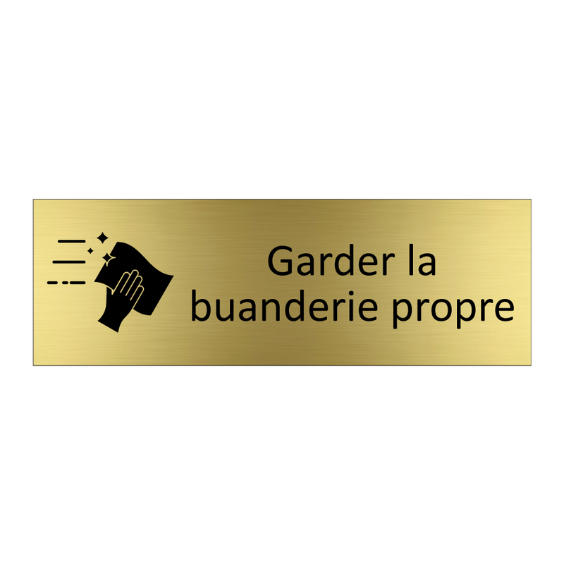 Garder la buanderie propre