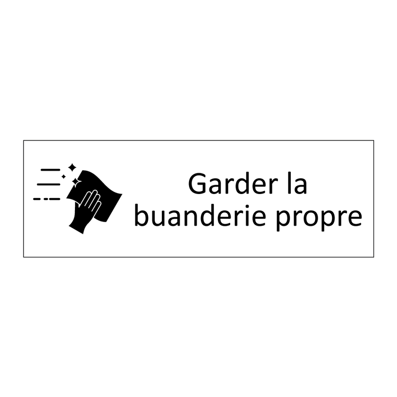 Garder la buanderie propre