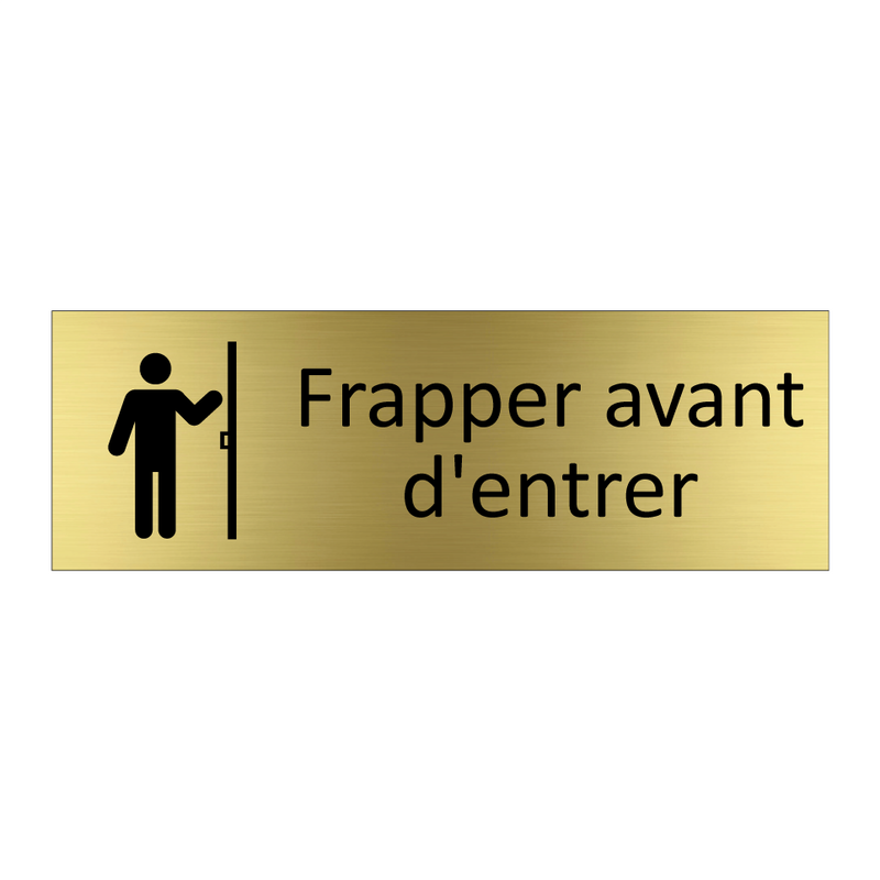 Frapper avant d'entrer