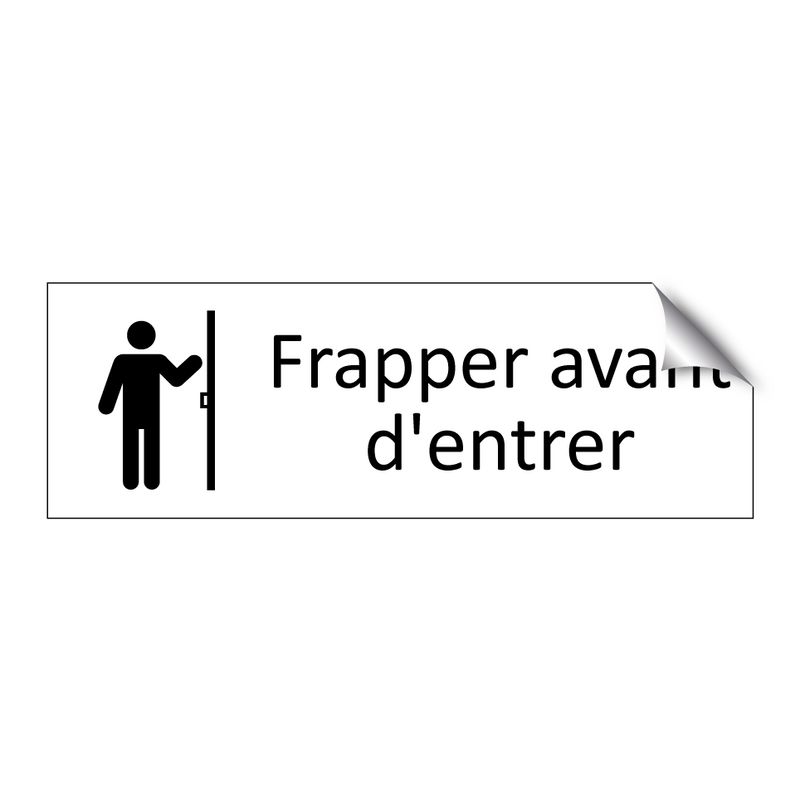 Frapper avant d'entrer