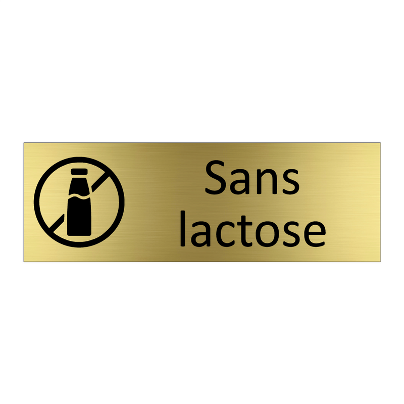 Sans lactose