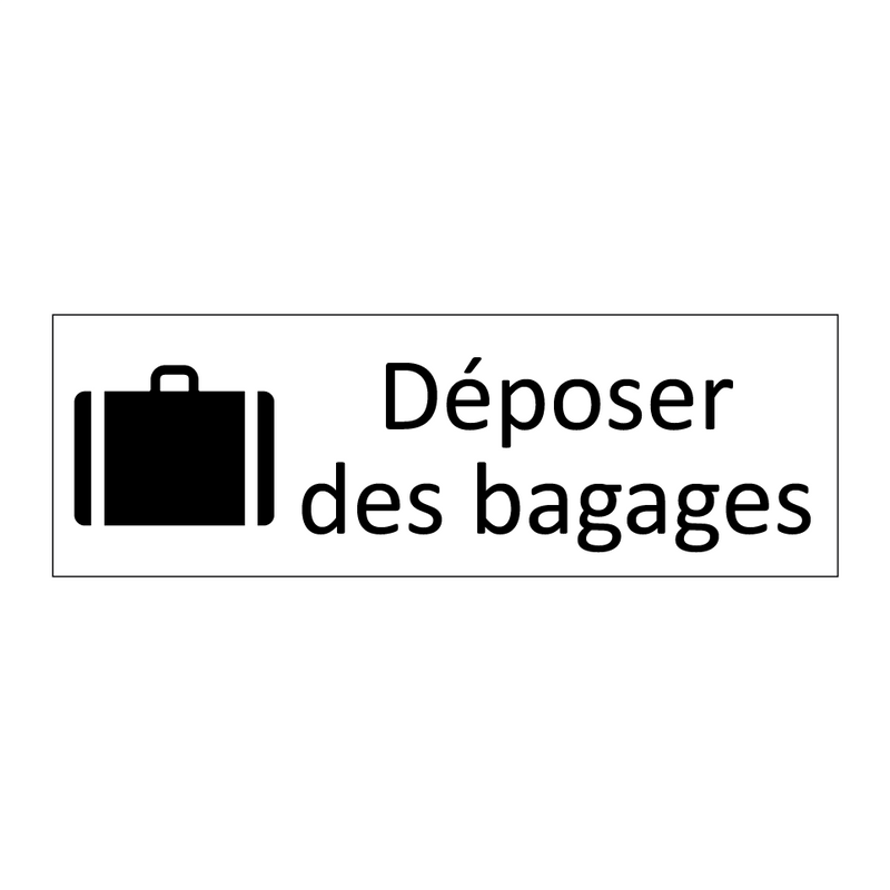 Déposer des bagages