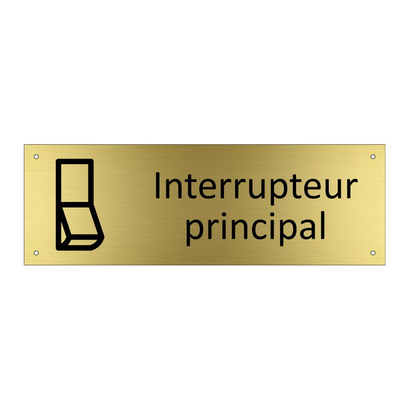 Interrupteur principal