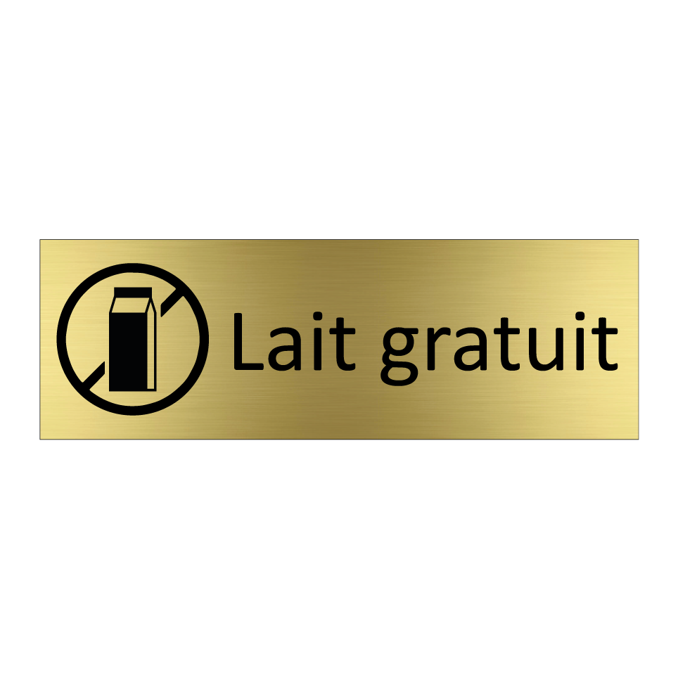 Lait gratuit