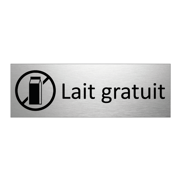 Lait gratuit