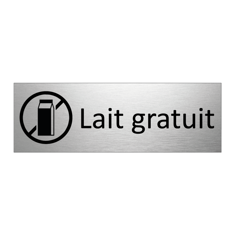 Lait gratuit