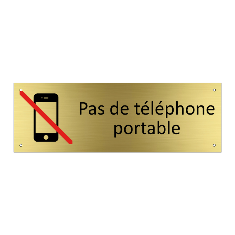 Pas de téléphone portable