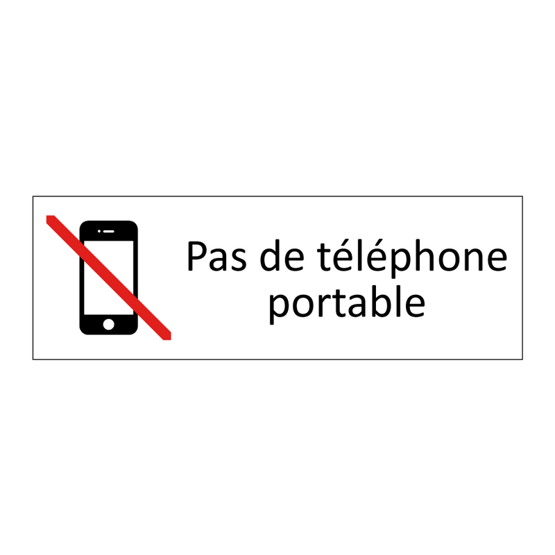 Pas de téléphone portable
