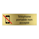 Téléphone portable non accepté