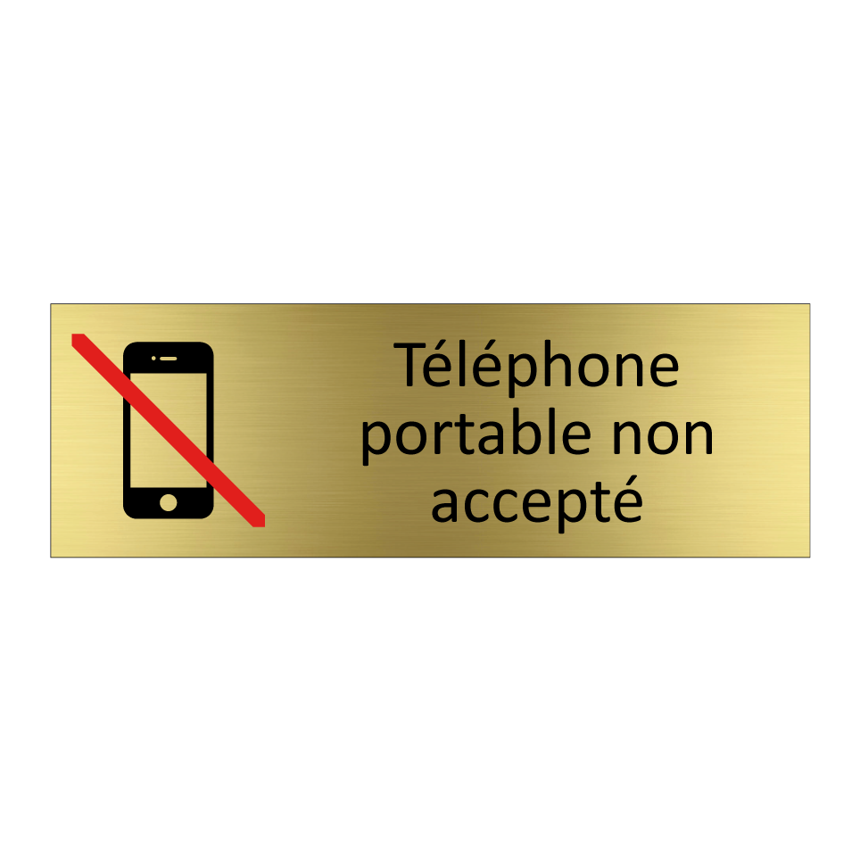 Téléphone portable non accepté