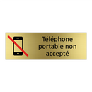 Téléphone portable non accepté
