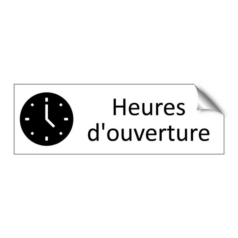 Heures d'ouverture