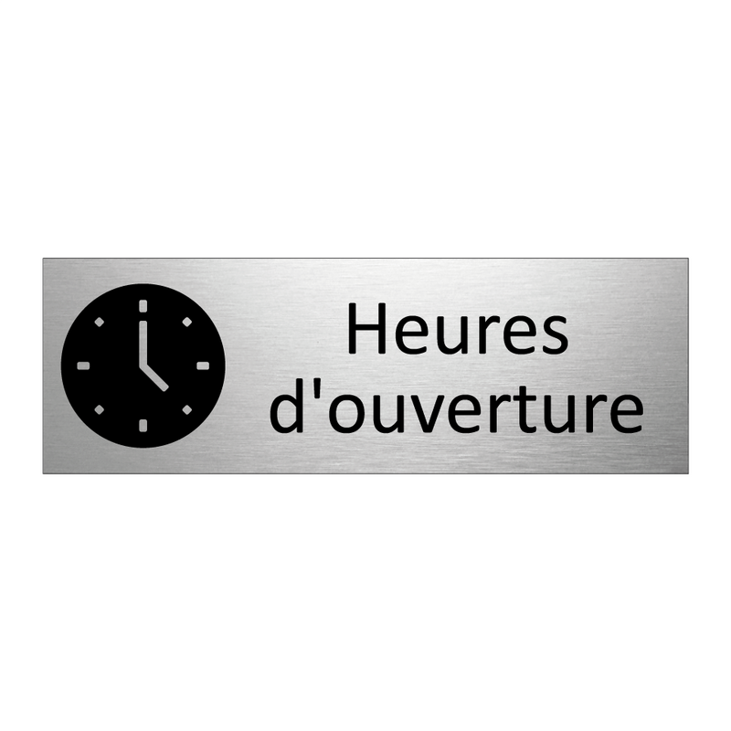 Heures d'ouverture