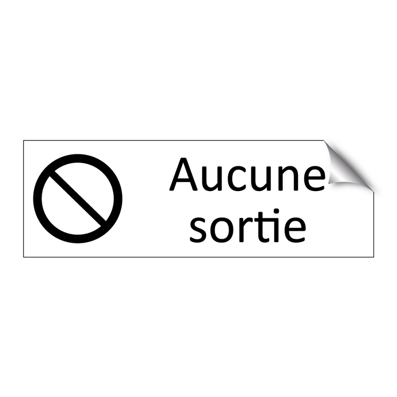 Aucune sortie