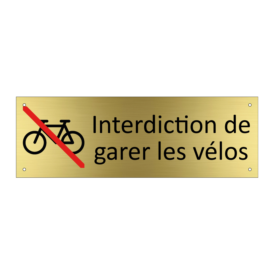Interdiction de garer les vélos