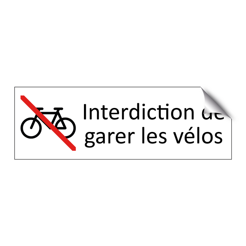 Interdiction de garer les vélos