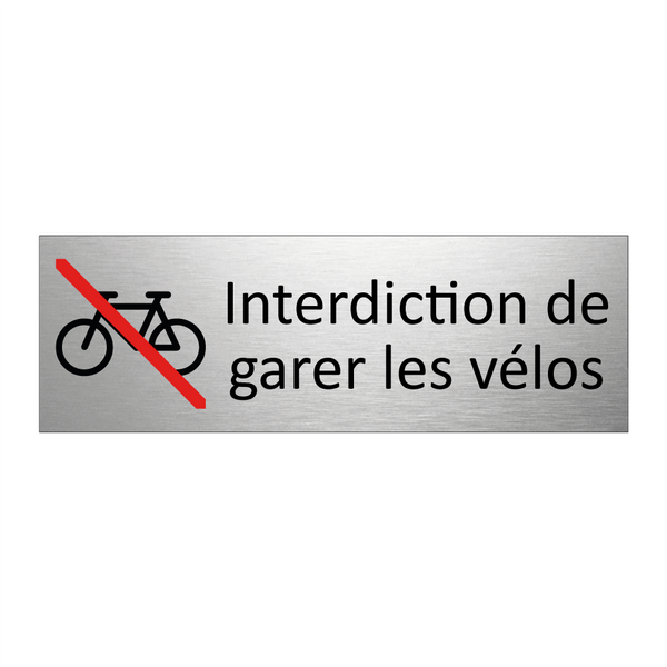 Interdiction de garer les vélos