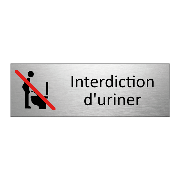 Interdiction d'uriner