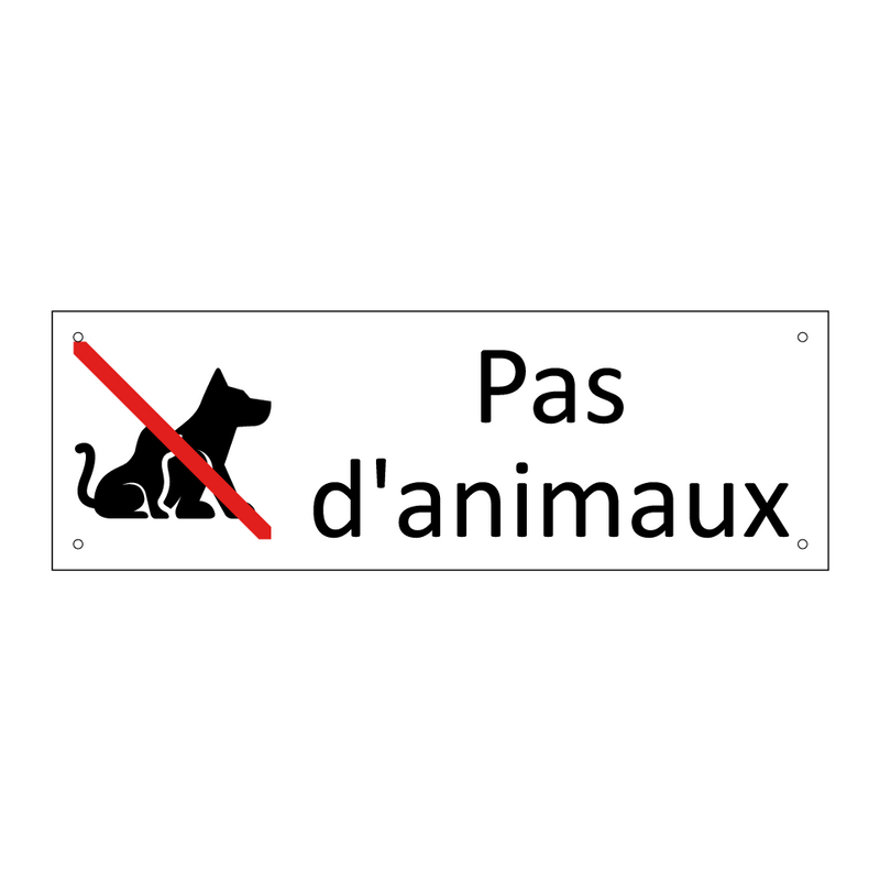 Pas d'animaux