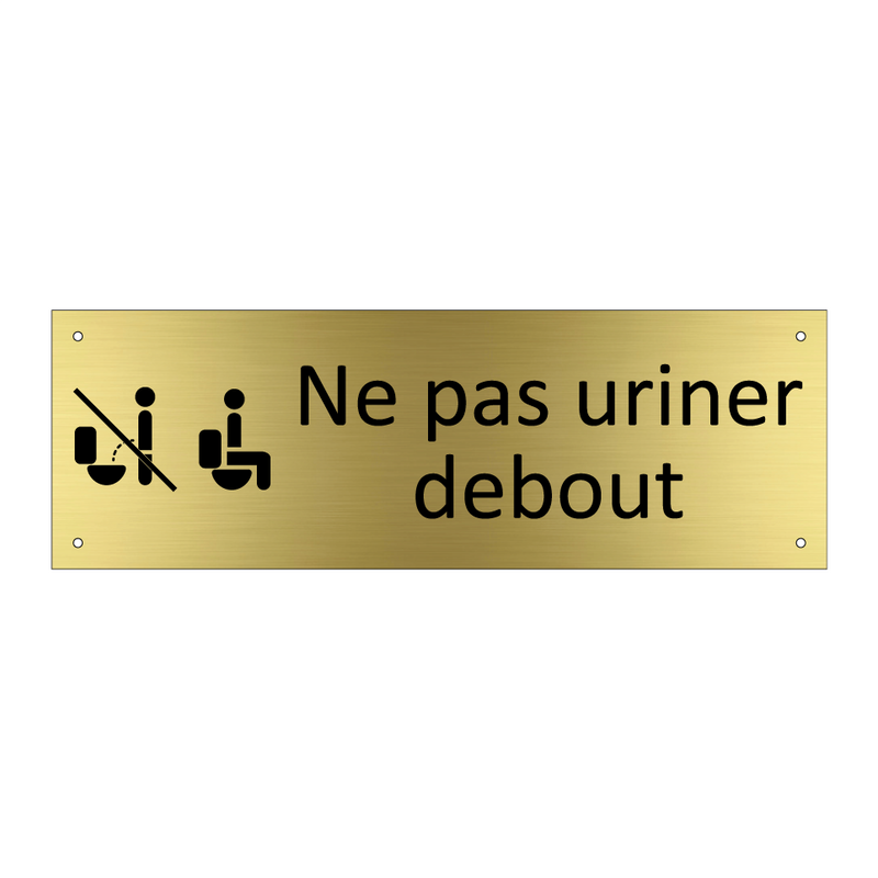 Ne pas uriner debout