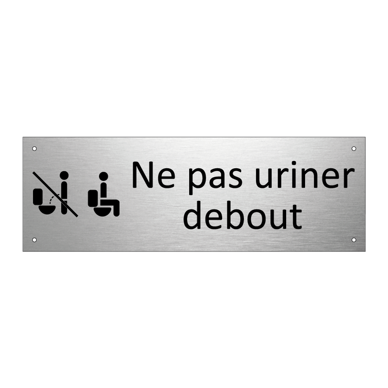 Ne pas uriner debout
