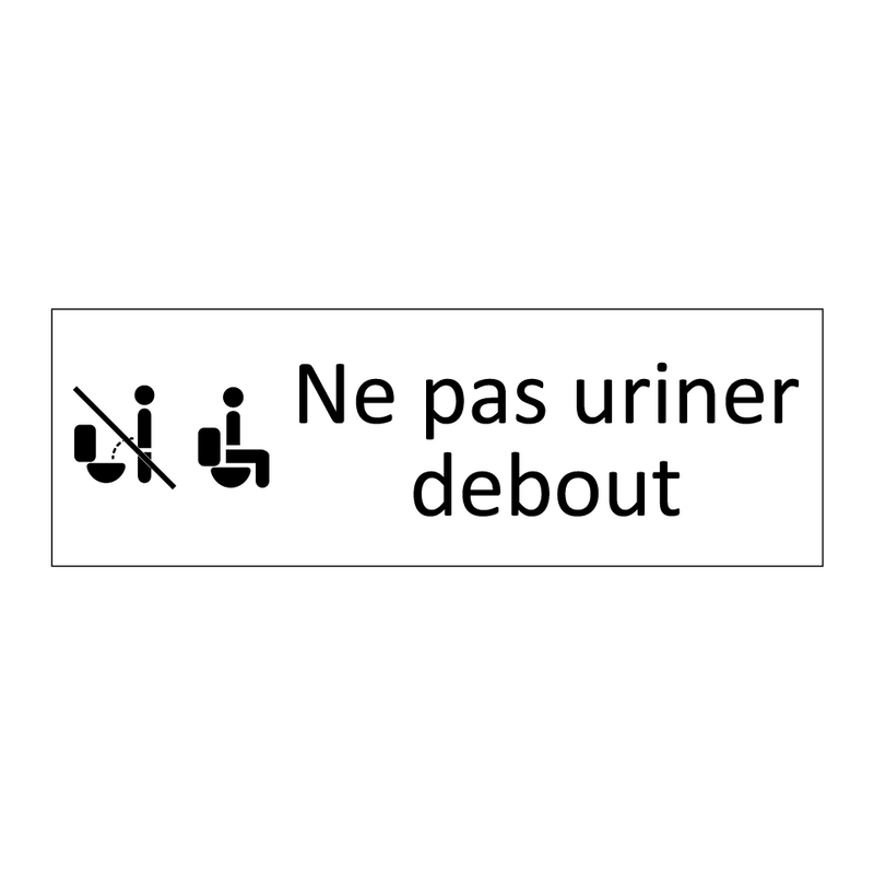 Ne pas uriner debout