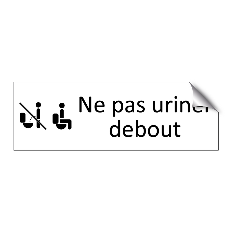 Ne pas uriner debout