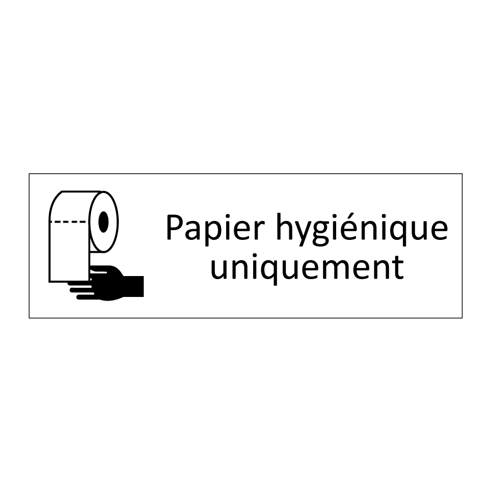 Papier hygiénique uniquement