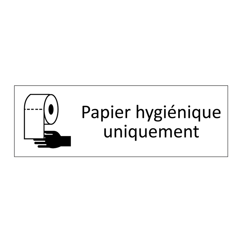 Papier hygiénique uniquement
