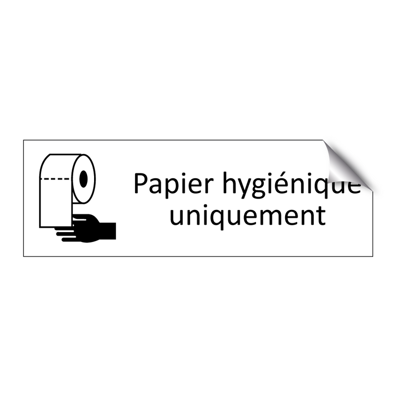 Papier hygiénique uniquement