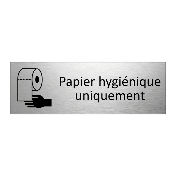 Papier hygiénique uniquement