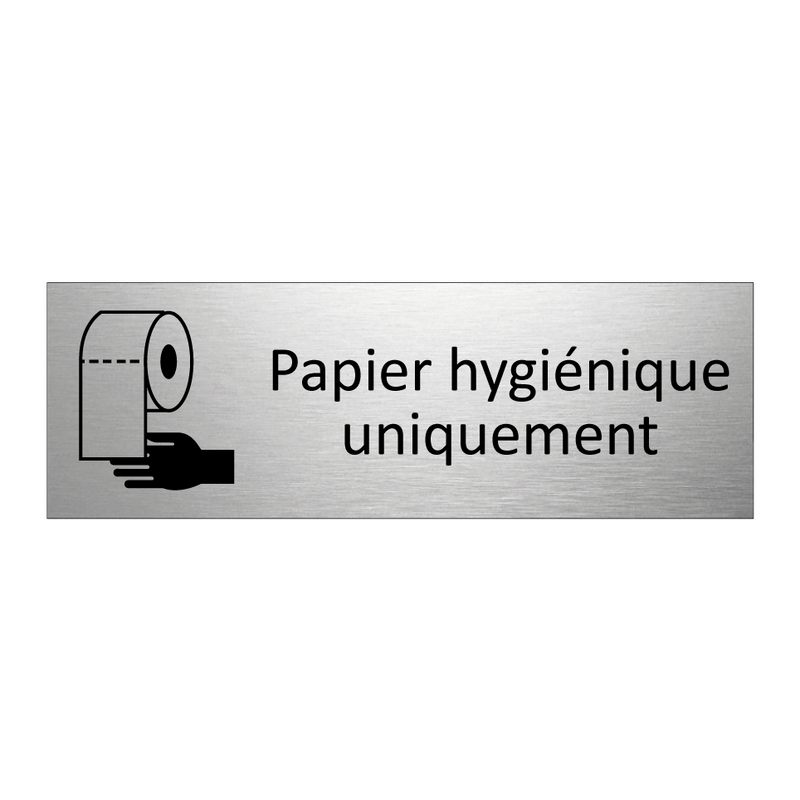 Papier hygiénique uniquement