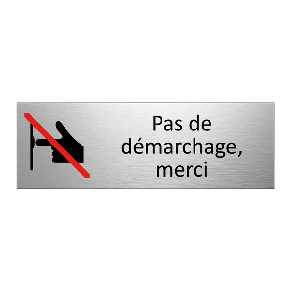 Pas de démarchage, merci