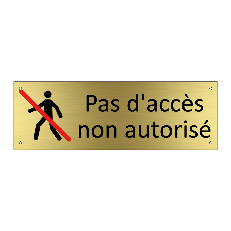 Pas d'accès non autorisé