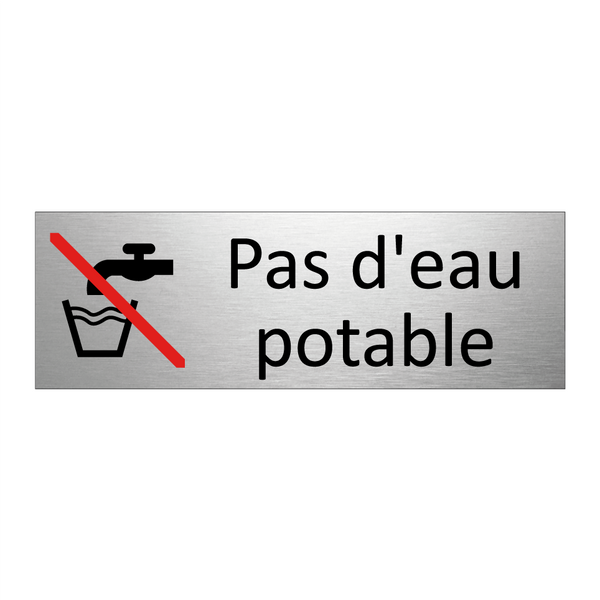 Pas d'eau potable