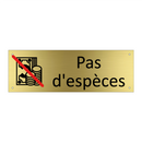 Pas d'espèces