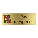 Pas d'espèces