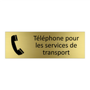 Téléphone pour les services de transport