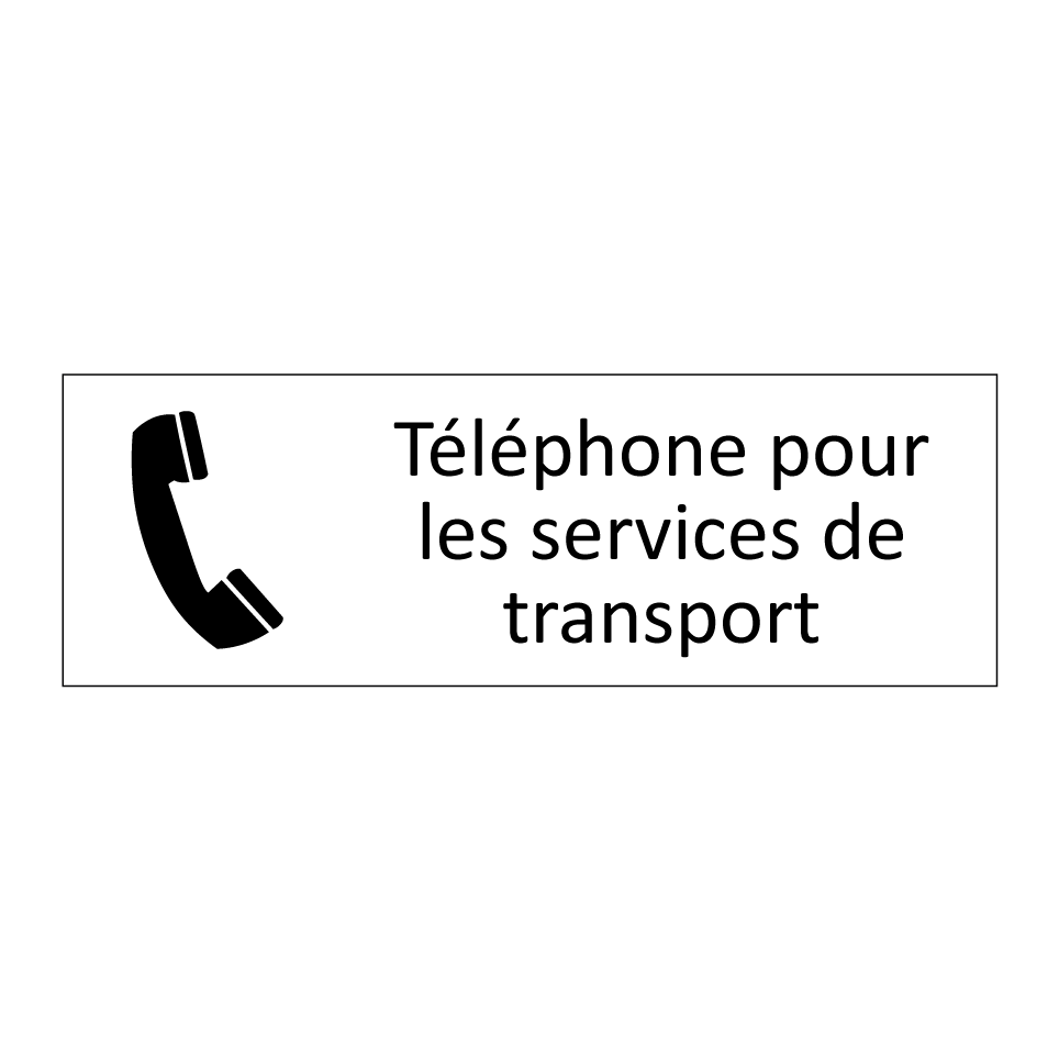 Téléphone pour les services de transport
