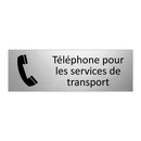 Téléphone pour les services de transport
