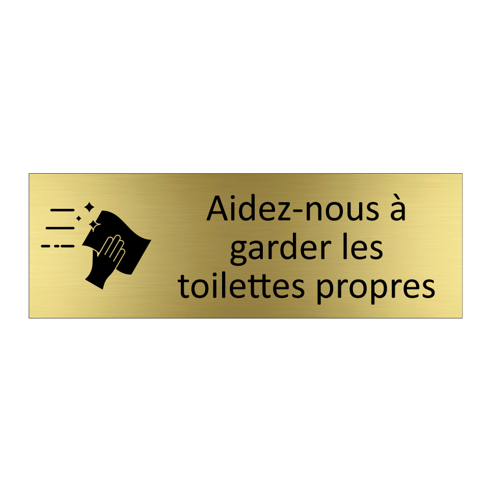 Aidez-nous à garder les toilettes propres