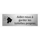 Aidez-nous à garder les toilettes propres
