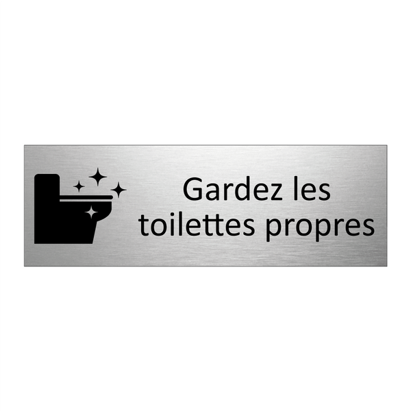 Gardez les toilettes propres