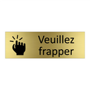Veuillez frapper